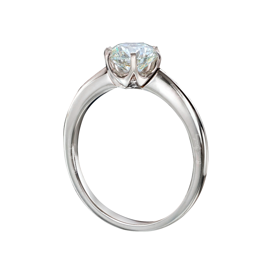 Кольцо с бриллиантом весом 1,06 ct